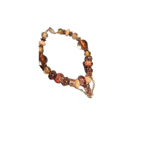 Hand Crafted Beaded bracelet 8 1/2" - Picture 10 of 10